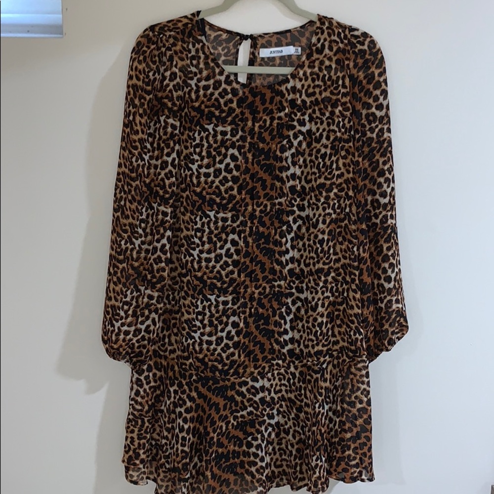 leopard print dress